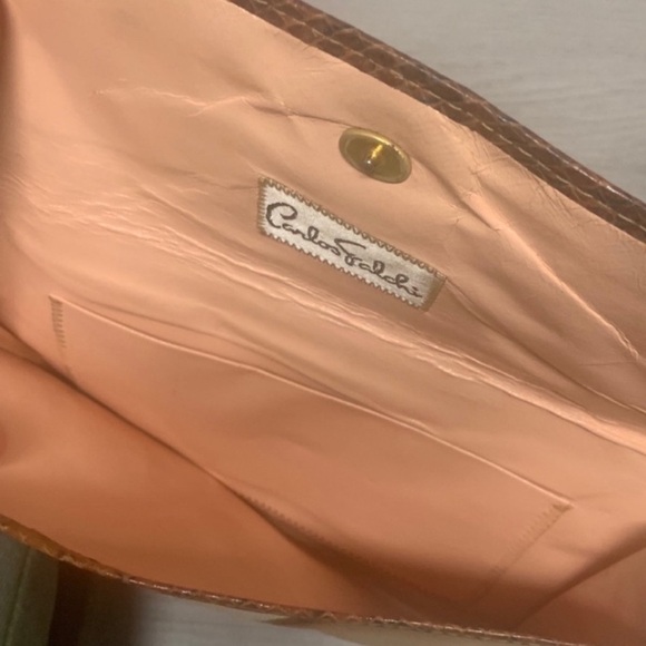 Vintage Carlos Falchi Alligator Skin Clutch. - Picture 4 of 5